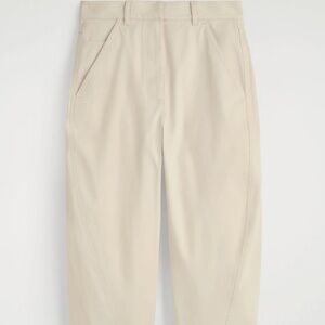 Cos Barrel-Leg cotton pants